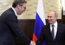 Putini uron Vuçiçin për “fitoren bindëse”: Do të vijojmë të forcojmë lidhjet Rusi-Serbi