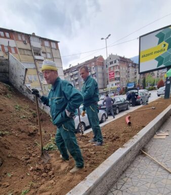 Bëhet rregullimi hortikulturor tek tregu i qytetit