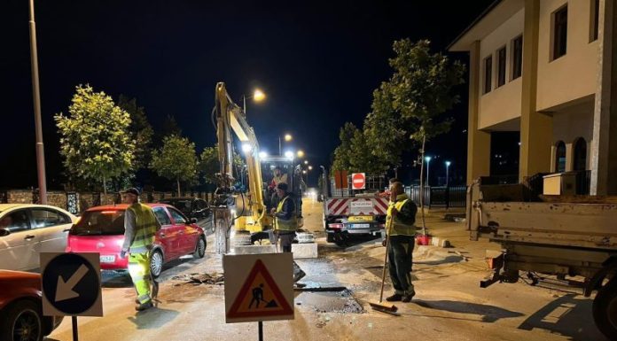 Tetova si Zvicra, rrugët po asfaltohen në mbrëmje